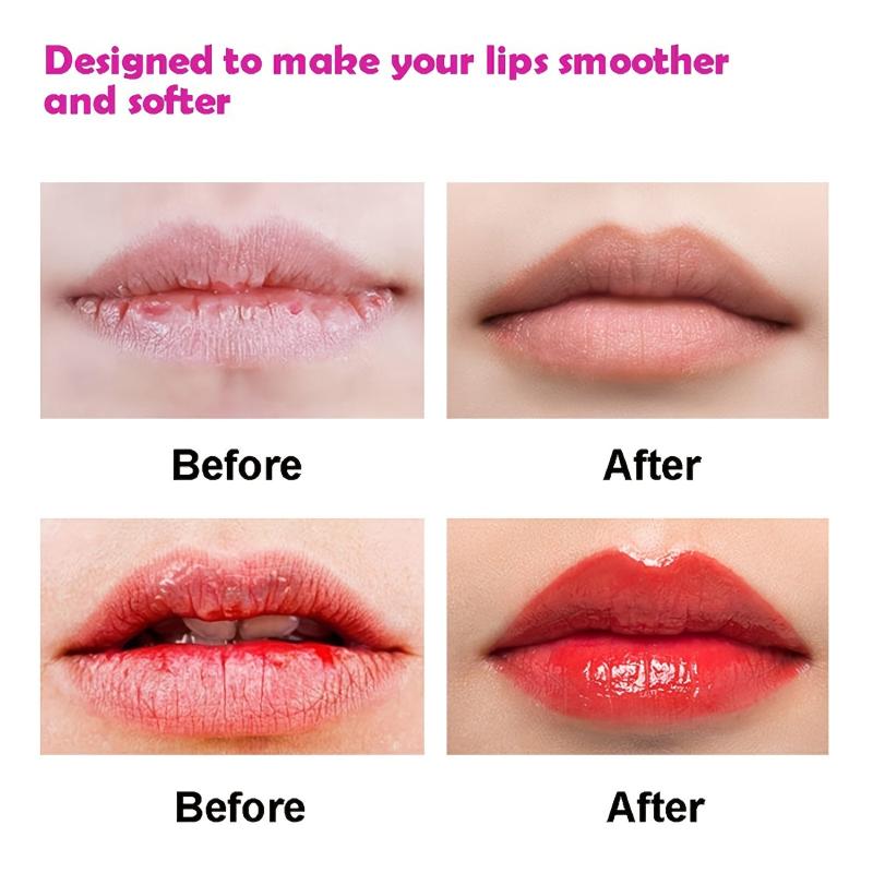 2pcs Double Sided Lip Brush with Soft Silicone Exfoliating Brush