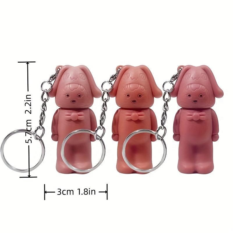 Bear Keychain Lip Stain Velvet Matte Long Lasting Lip Mud
