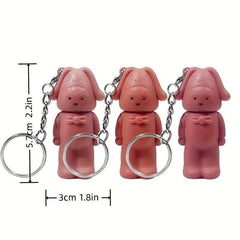Bear Keychain Lip Stain Velvet Matte Long Lasting Lip Mud