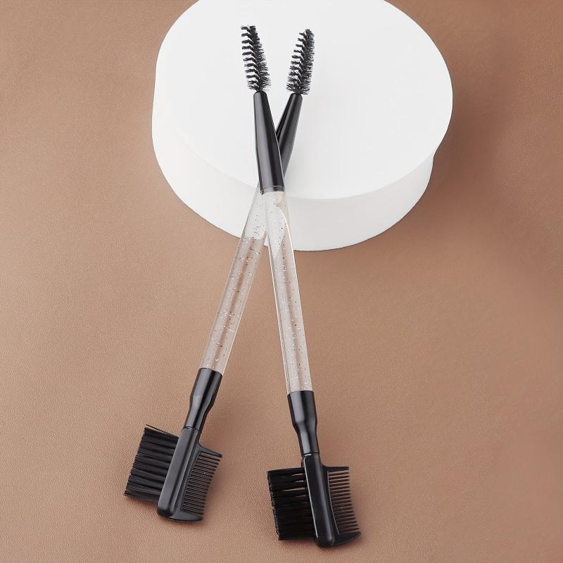 2pcs 3 Head Eyebrow Eyelash Shaper Brush Makeup Tool