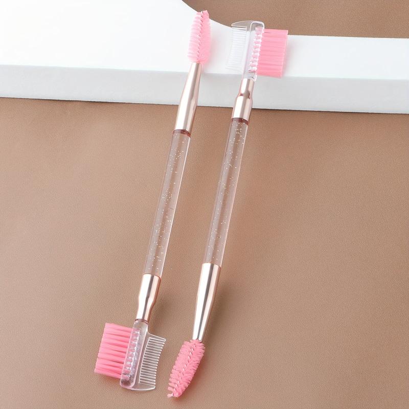 2pcs 3 Head Eyebrow Eyelash Shaper Brush Makeup Tool