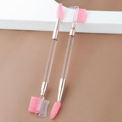 2pcs 3 Head Eyebrow Eyelash Shaper Brush Makeup Tool