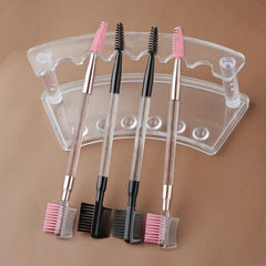2pcs 3 Head Eyebrow Eyelash Shaper Brush Makeup Tool