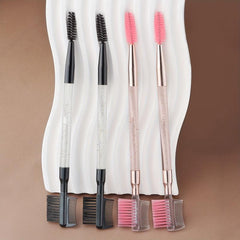 2pcs 3 Head Eyebrow Eyelash Shaper Brush Makeup Tool