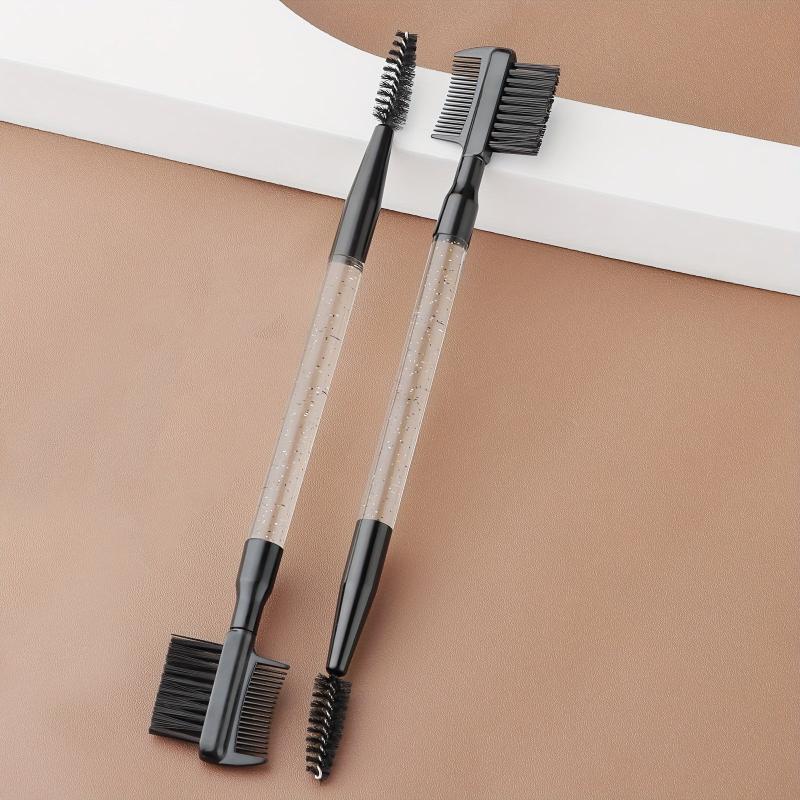 2pcs 3 Head Eyebrow Eyelash Shaper Brush Makeup Tool