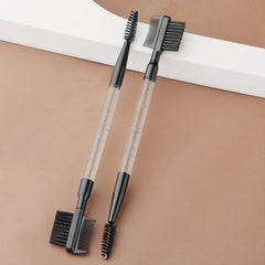 2pcs 3 Head Eyebrow Eyelash Shaper Brush Makeup Tool