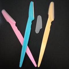 3pcs Eyebrow Razors For Women Dermaplaning Razor With Safety Cover