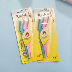 3pcs Eyebrow Razors For Women Dermaplaning Razor With Safety Cover