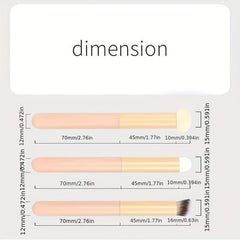 3pcs Mushroom Head Concealer Brush Set