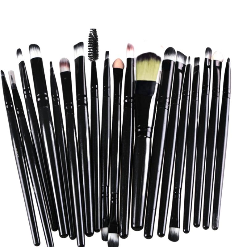 20Pcs Makeup Brushes Set Professional Soft Synthetic Hair Powder Foundation Eyes