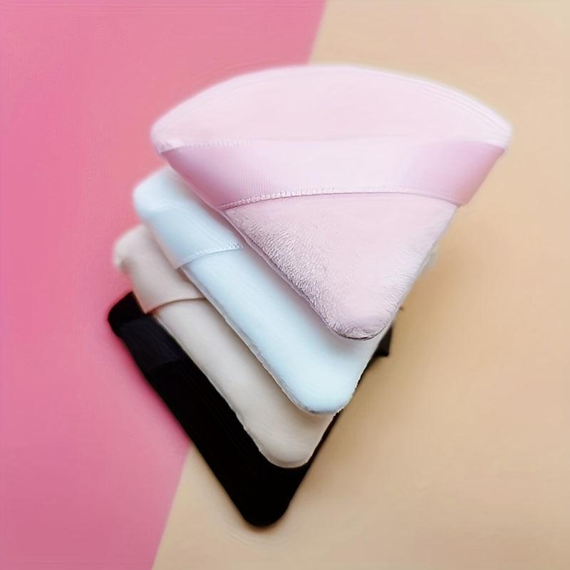 6pcs Triangle Shape Powder Puff Facial Loose Powder Cosmetic Soft Cotton Puff
