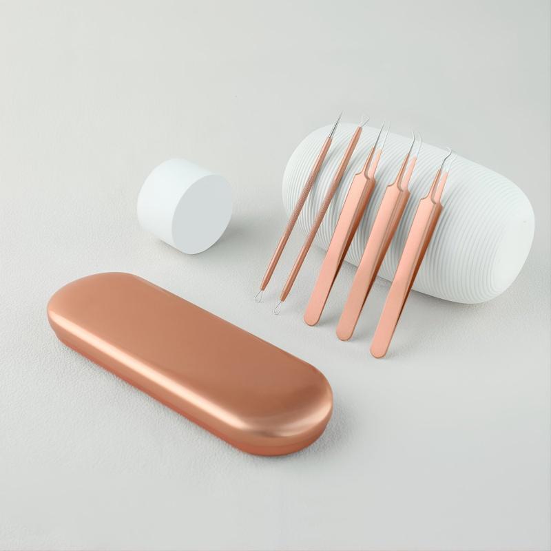 Stainless Steel Blackhead Remover Tool with Tweezers