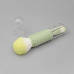 4-in-1 Retractable Makeup Brush Set - Ideal for Travel & Perfect Gift for Girls