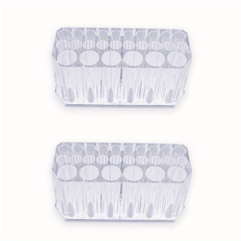 Acrylic 26 Holes Makeup Brush Storage Box Multifunctional Display Pen Holder