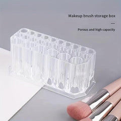 Acrylic 26 Holes Makeup Brush Storage Box Multifunctional Display Pen Holder