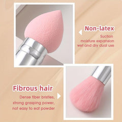 Portable Double Headed Mushroom Makeup Brush