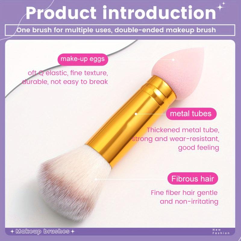 Portable Double Headed Mushroom Makeup Brush
