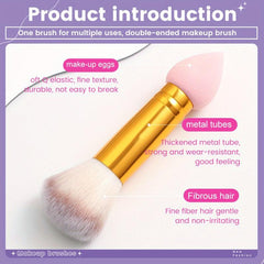 Portable Double Headed Mushroom Makeup Brush
