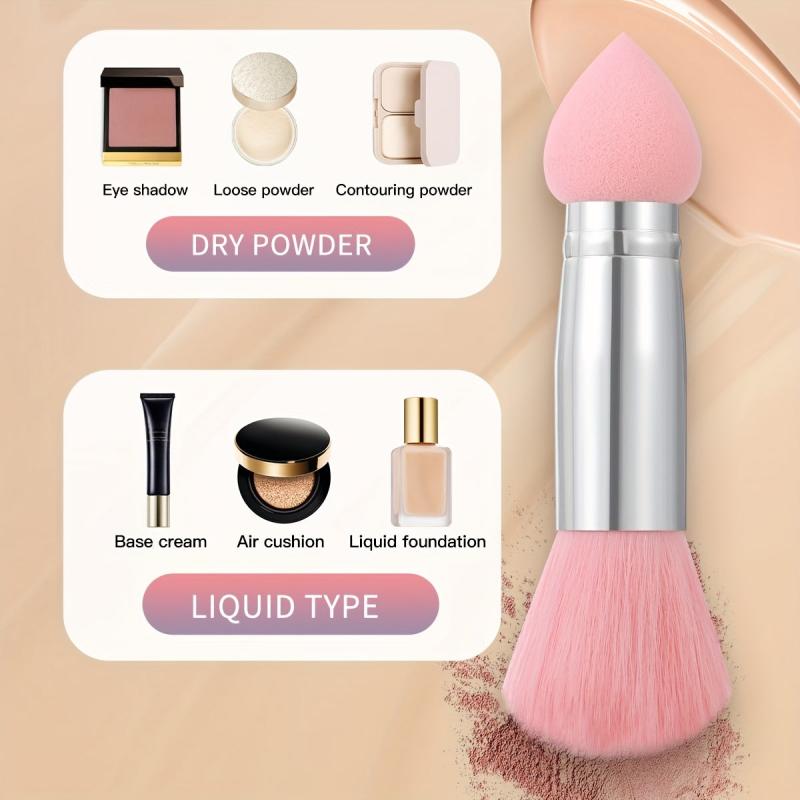 Portable Double Headed Mushroom Makeup Brush