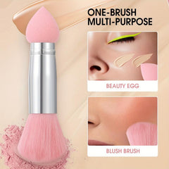 Portable Double Headed Mushroom Makeup Brush
