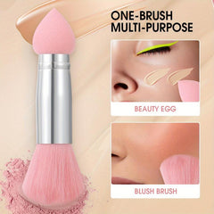 Portable Double Headed Mushroom Makeup Brush