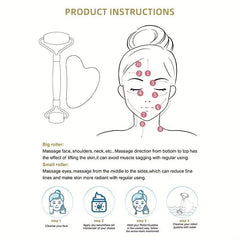 Rose Quartz Face Roller & Gua Sha Facial Beauty Roller