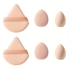 Makeup Sponge Set 15pcs Beauty Egg Finger Powder Puff Fan Triangle Makeup Tool