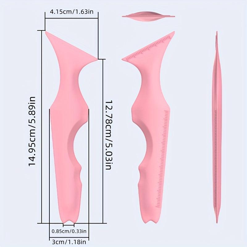1Pc Reusable Silicone Eyeliner Ruler Eyeliner Stencils Winged Tip Eyeliner Aid