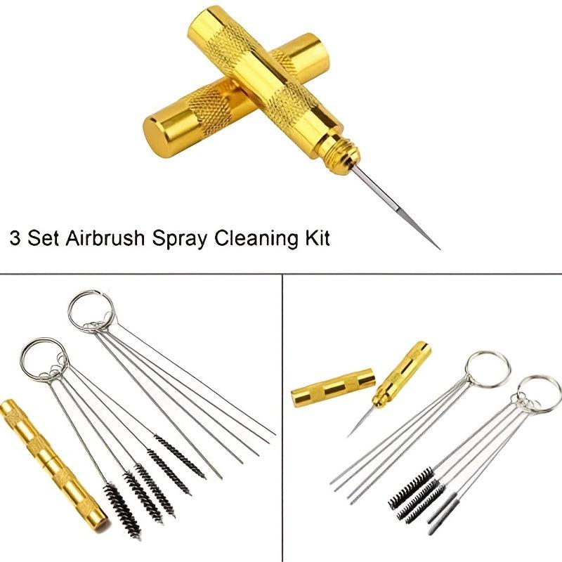 Airbrush Cleaning Kit Glass Cleaning Pot With Holder And Cleaning Tools