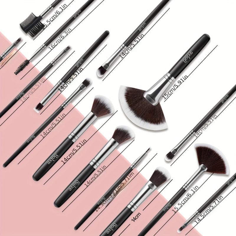 37pcs Makeup Brush Set with Velvet Powder Puff and Sponge