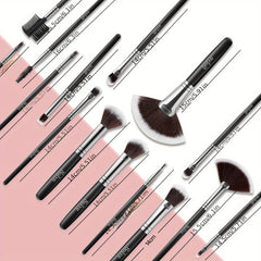 37pcs Makeup Brush Set with Velvet Powder Puff and Sponge