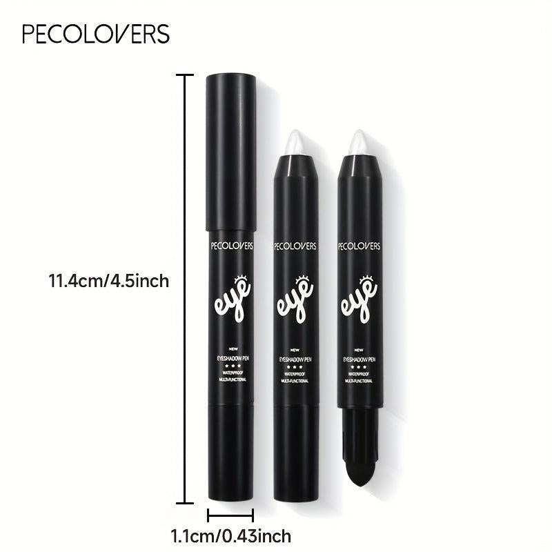Dual-Ended Eyeshadow Pen Waterproof Shimmer Eye Makeup - 6 Colors