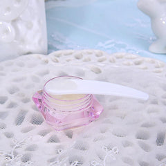 10pcs Mini Cosmetic Spatula Disposable Curved Scoop Makeup Mask Cream Spoon
