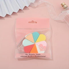8pcs Mini Makeup Sponges Soft Triangle Shape Contouring Corners Plum Blossom