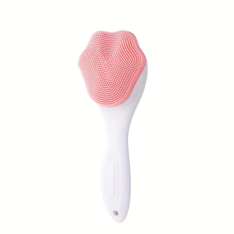 Silicone Face Scrubber Exfoliating Brush Handheld Facial Cleansing Brush