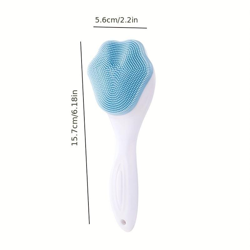 Silicone Face Scrubber Exfoliating Brush Handheld Facial Cleansing Brush