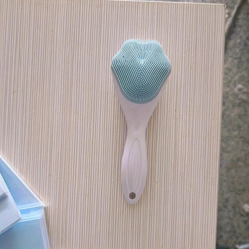 Silicone Face Scrubber Exfoliating Brush Handheld Facial Cleansing Brush