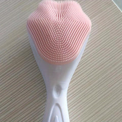 Silicone Face Scrubber Exfoliating Brush Handheld Facial Cleansing Brush