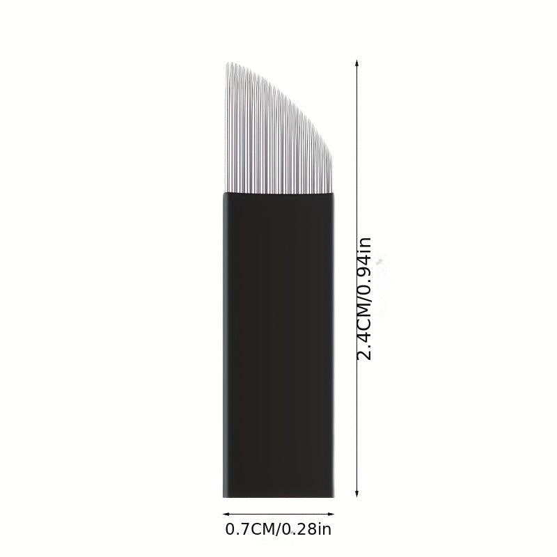 10PCS Tattoo Eyebrows Hand Blade 28 Needle for Lips and Fogging Needle