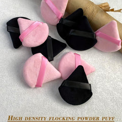 10 Triangular Velvet Makeup Puff Beauty Tool Wet/Dry Dual use Makeup Puff