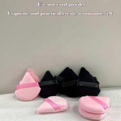 10 Triangular Velvet Makeup Puff Beauty Tool Wet/Dry Dual use Makeup Puff