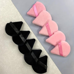 10 Triangular Velvet Makeup Puff Beauty Tool Wet/Dry Dual use Makeup Puff