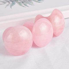 Mushroom Shape Guasha Massager For Face Lift Pink