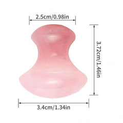 Mushroom Shape Guasha Massager For Face Lift Pink
