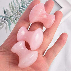 Mushroom Shape Guasha Massager For Face Lift Pink