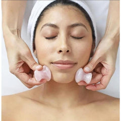 Mushroom Shape Guasha Massager For Face Lift Pink