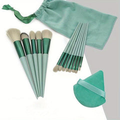 13pcs Makeup Brushes Set & 1pcs Makeup Puff Kit