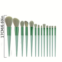 13pcs Makeup Brushes Set & 1pcs Makeup Puff Kit