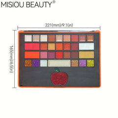 30 Colors Eyeshadow Palette Matte Natural Shimmer Finish Blush Contouring