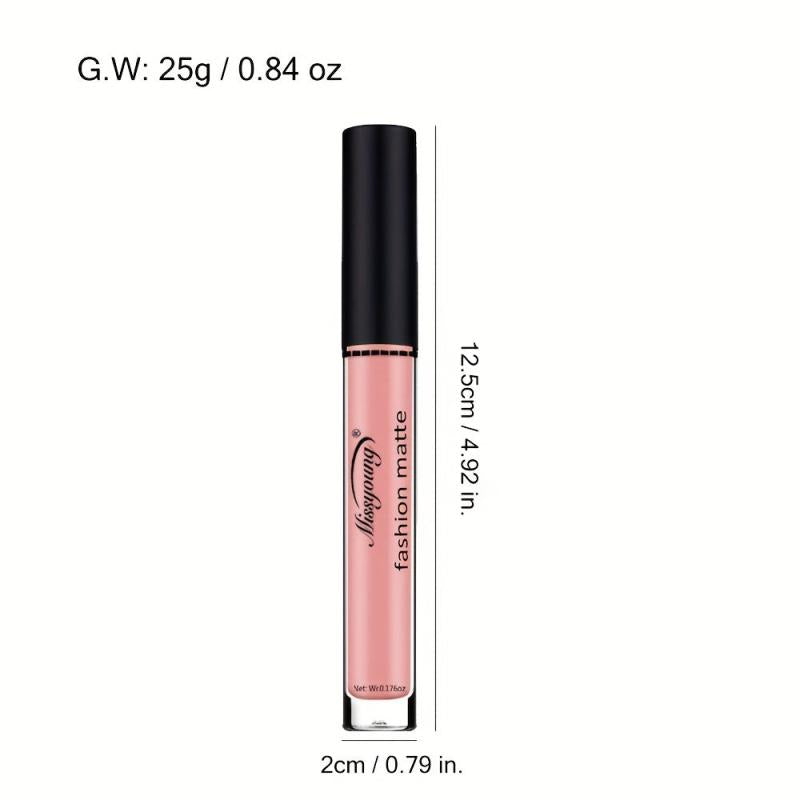 Velvety Liquid Lipstick Long Lasting Nude Lip Gloss